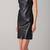 Women’s genuine lambskin black dresssleeveless dress for women