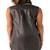 Women’s genuine lambskin black dressshort length dress