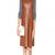 Women’s genuine lambskin brown dressparty sleeveless dress