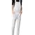 Women’s white soft lambskin leather utility jumpsuit for women