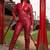 Women’s black soft lambskin leather utility long sleeve zipper jumpsuit