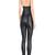 Women’s black soft lambskin leather utility sleeveless sexy jumpsuit