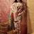 Purple viscose silk position print saree with contrast blouse piece