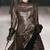 Women’s genuine brown dressfront snap button dress