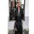 Women’s black soft genuine lambskin leather utility long sleeve leather with waist lastic jumpsuit