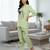 Green floral printed cotton tunic short kurti top for women