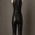Women’s black soft genuine lambskin leather utility sleeveless jumpsuit