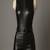 Women’s black soft genuine lambskin leather utility sleeveless jumpsuit