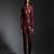 Women’s burgundysoft genuine lambskin leather utility jumpsuit