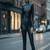 Women’s black soft genuine lambskin leather utility zipper jumpsuit