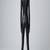 Women’s black soft genuine lambskin leather utility biker zipperjumpsuit