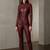 maroon soft genuine lambskin leather utility biker zipper jumpsuit