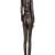 Women’s black soft genuine lambskin leather utility long sleeve zipper jumpsuit