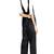Women’s black soft genuine lambskin leather utility sleeveless jumpsuit