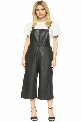 Women’s black soft genuine lambskin leather utility stylish leather dangri 1