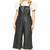 Women’s black soft genuine lambskin leather utility stylish leather dangri