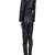 Women’s black soft genuine lambskin leather utility stylish leather long sleeve jumpsuit