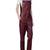 Women’s burgunday soft genuine lambskin leather utility stylish sleeveless jumpsuit