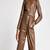 Women’s brown soft genuine lambskin leather utility stylish snap button jumpsuit