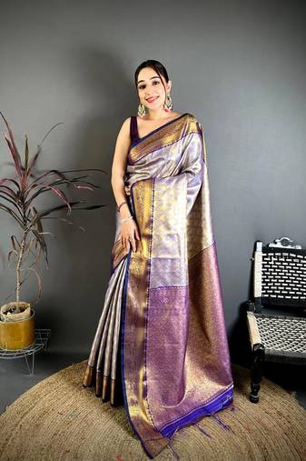 Navy blue soft silk ikkat leheriya weaving saree
