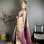 Navy blue soft silk ikkat leheriya weaving saree