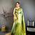 Light green soft silk ikkat leheriya weaving saree