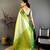 Light green soft silk ikkat leheriya weaving saree