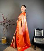 Pink soft silk ikkat leheriya weaving saree