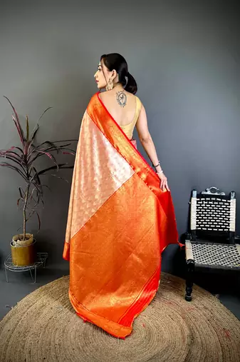 Pink soft silk ikkat leheriya weaving saree