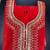 Orange designer natural crepe sequins embroidered work readymade suit