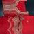 Orange designer natural crepe sequins embroidered work readymade suit