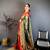 Green & red soft silk zari weaving silk blend saree