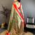 Green & red soft silk zari weaving silk blend saree