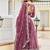 dark purple georgette embroidered lehenga choli