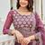 dark purple georgette embroidered lehenga choli