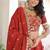 orange silk blend embroidered lehenga choli