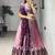 pink silk printed lehenga choli