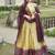 light mustard silk printed lehenga choli