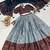 slate grey silk plain lehenga choli