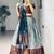 slate grey silk plain lehenga choli