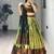 light parrot green silk plain lehenga choli