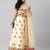 cream net embroidered lehenga choli