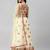 cream net embroidered lehenga choli
