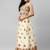 cream net embroidered lehenga choli