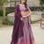 light purple silk blend plain lehenga choli