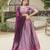 light purple silk blend plain lehenga choli