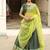 dark olive silk blend plain lehenga choli