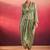 green silk blend printed lehenga choli