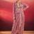 pink silk blend printed lehenga choli