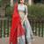 grey silk hand woven lehenga choli
